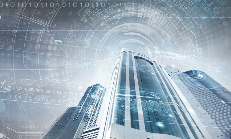 digital-image-of-bottom-view-of-tall-skyscraper